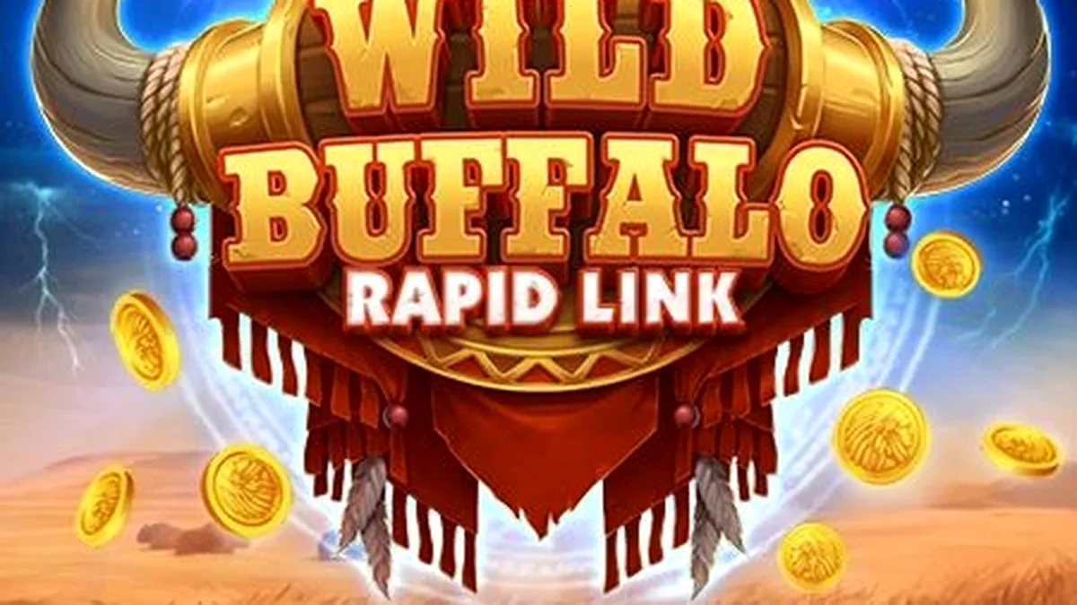 Tampilan visual slot Wild Buffalo: Rapid Link dengan tema alam liar
